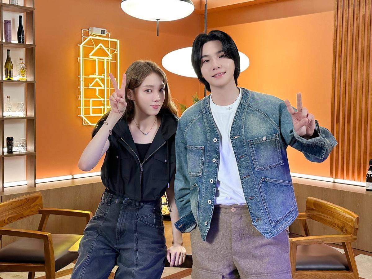 Lee Sung Kyung dan SUGA BTS (x.com/bts_bighit)