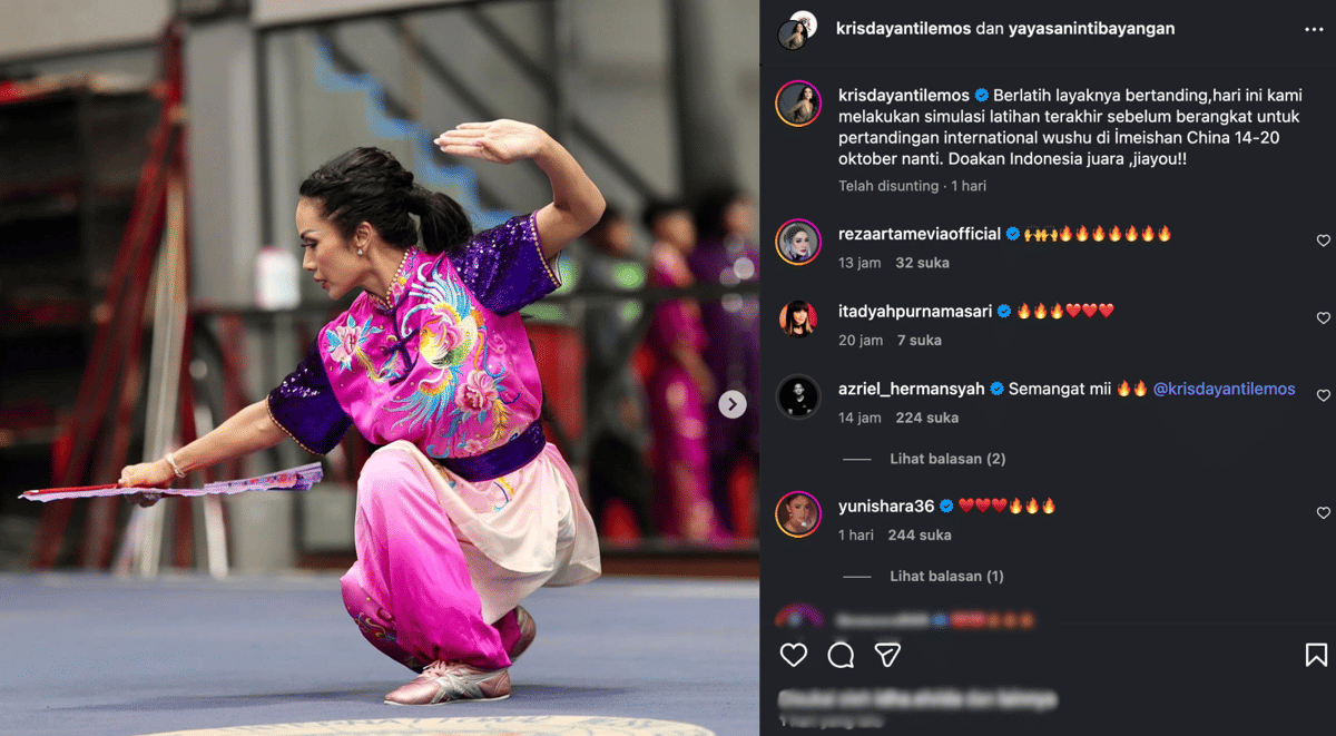Azriel beri dukungan untuk Kris Dayanti