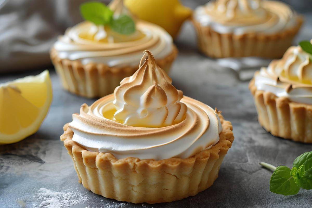 ilustrasi lemon meringue tarts