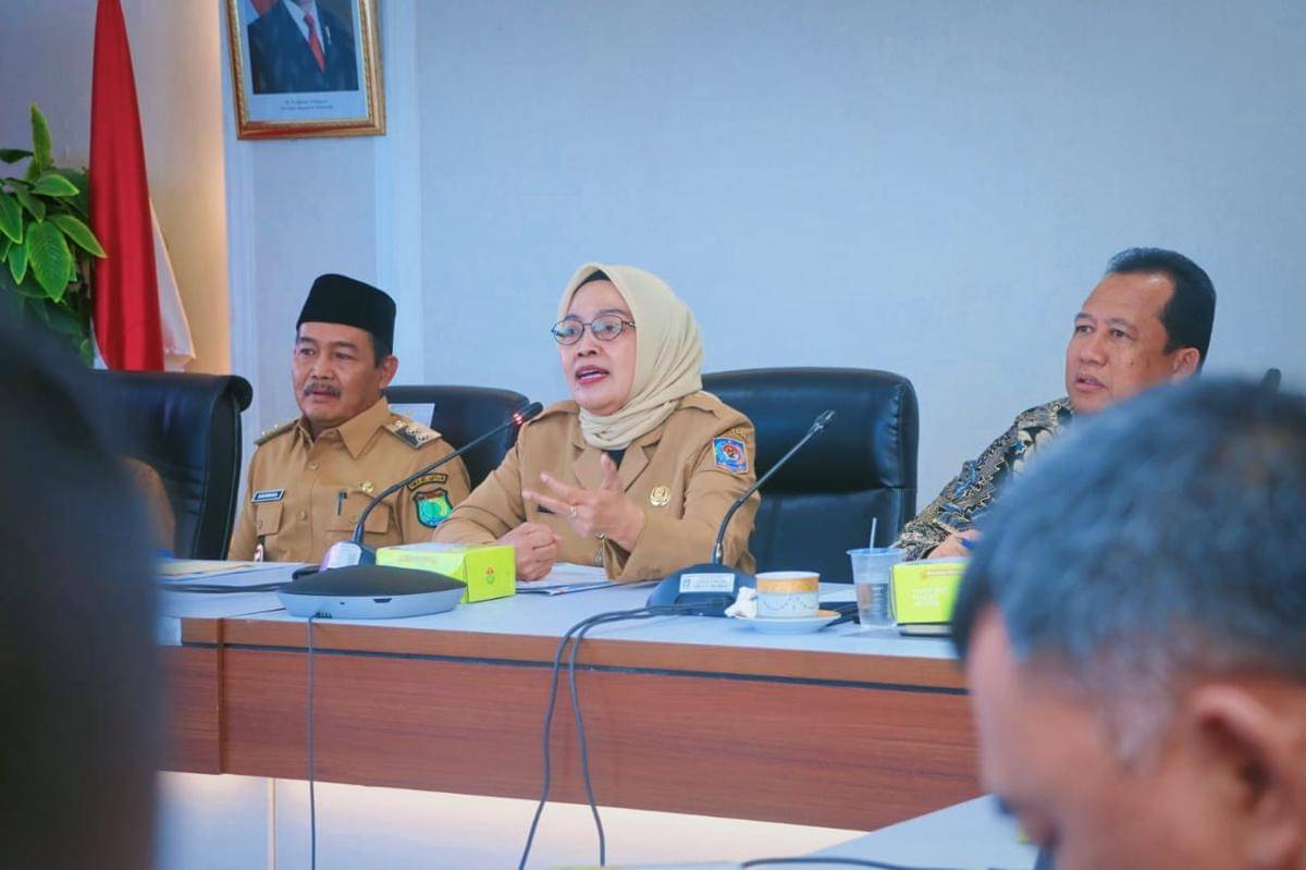 Pemkab Muba saat menghadiri rapat pembahasan usulan revisi Permendagri 126/2017 yang digelar di Kantor Kementerian Dalam Negeri, Jakarta Pusat, Selasa (14/10/2025). (Dok. Pemkab Muba)