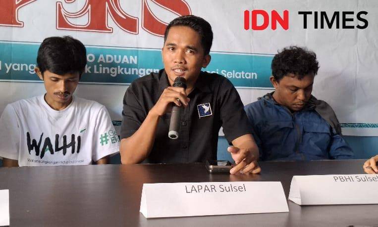 Syamsul Rijal dari PBHI Sulsel / Foto: Darsil Yahya