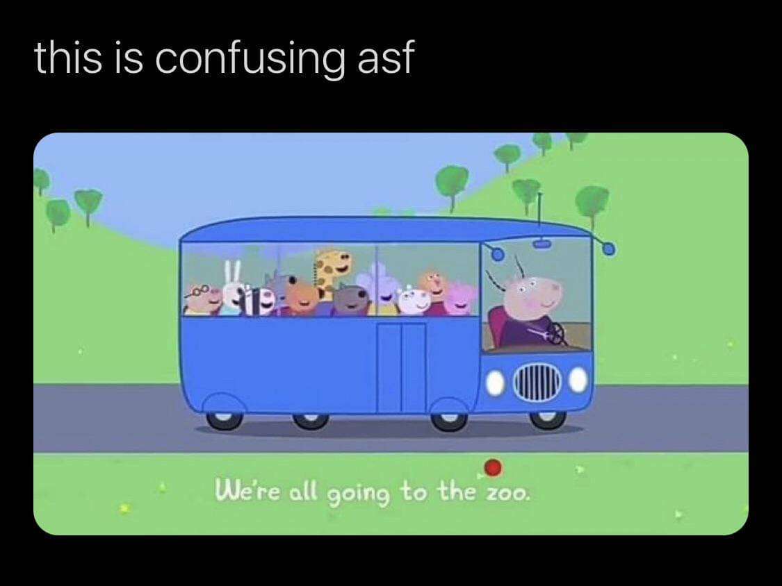 meme kartun tentang kebun binatang