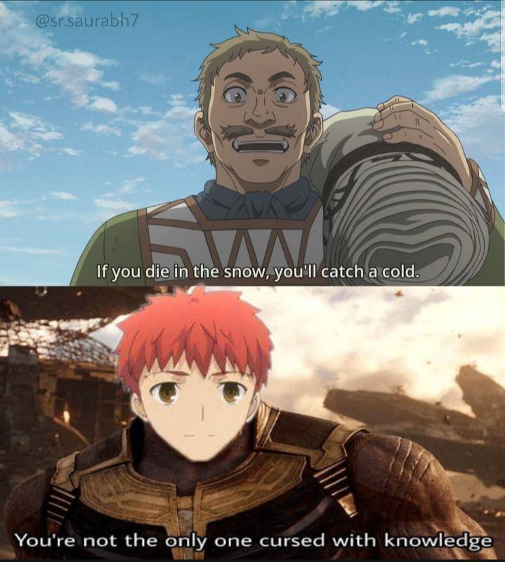 meme anime tentang salju