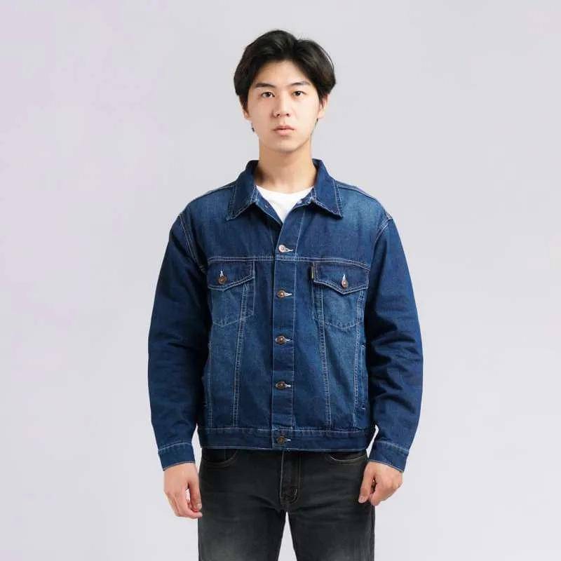 Bullitt Dark Blue Trucker Denim Jacket Guten Inc