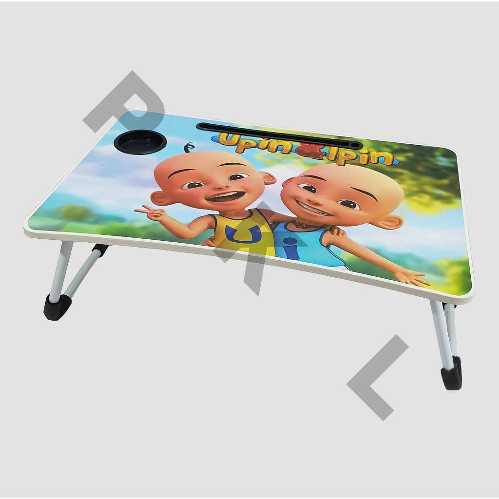 Meja belajar lipat anak karakter Upin dan Ipin