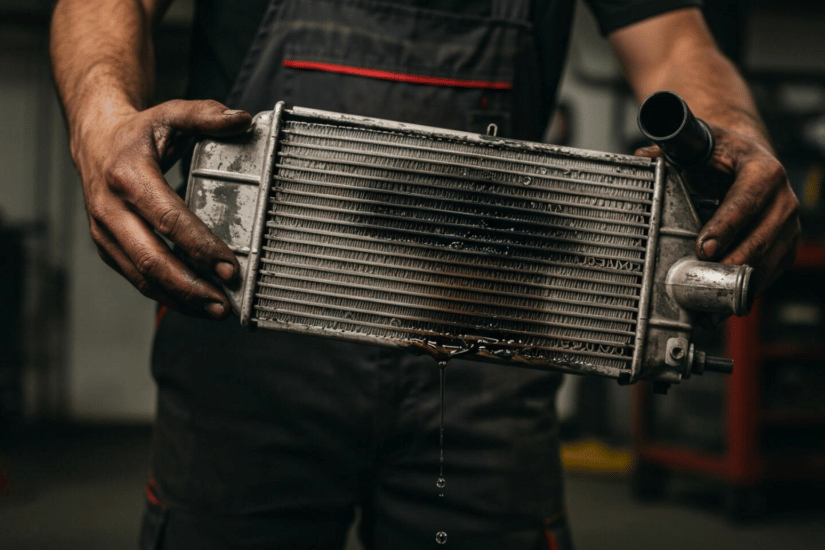 ilustrasi radiator mobil rusak