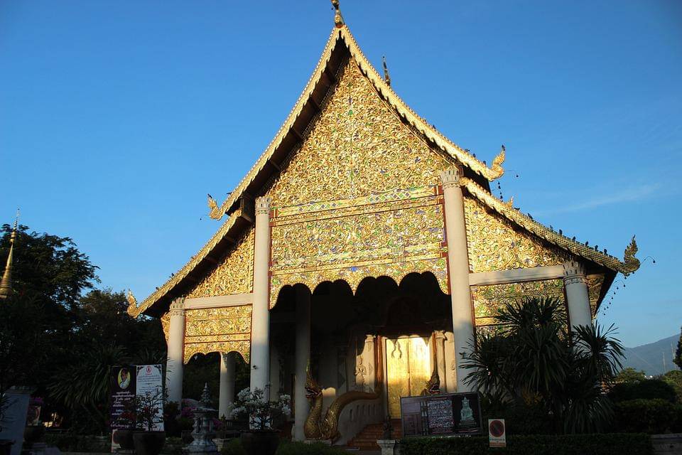 Wat Phra Singh wisata di Chiang Mai Thailand