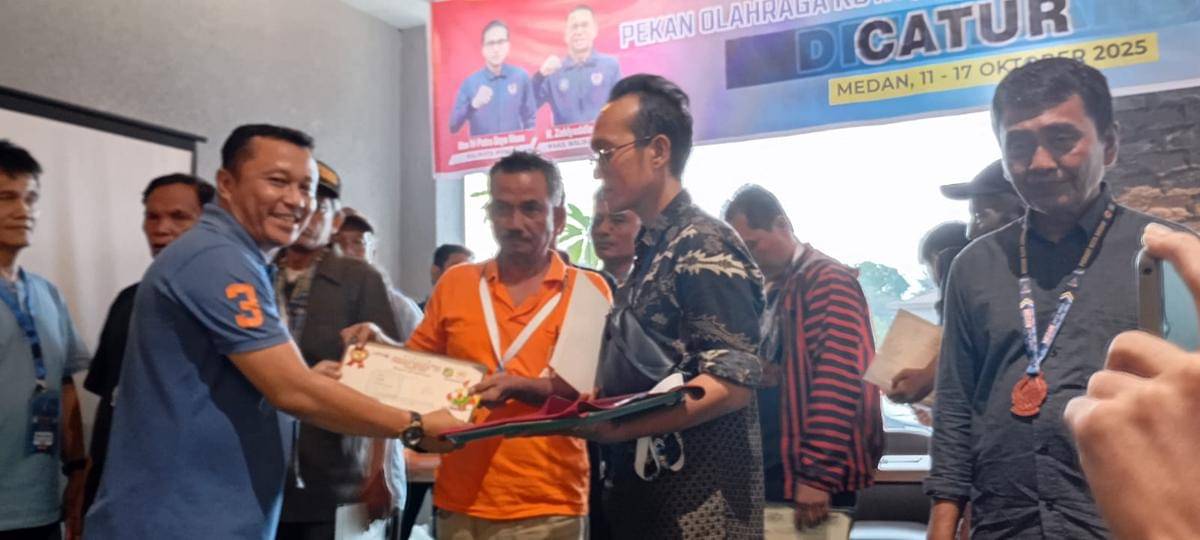 Pecatur meraih medali Porkot Medan XV 2025 (dok.media Porkot)