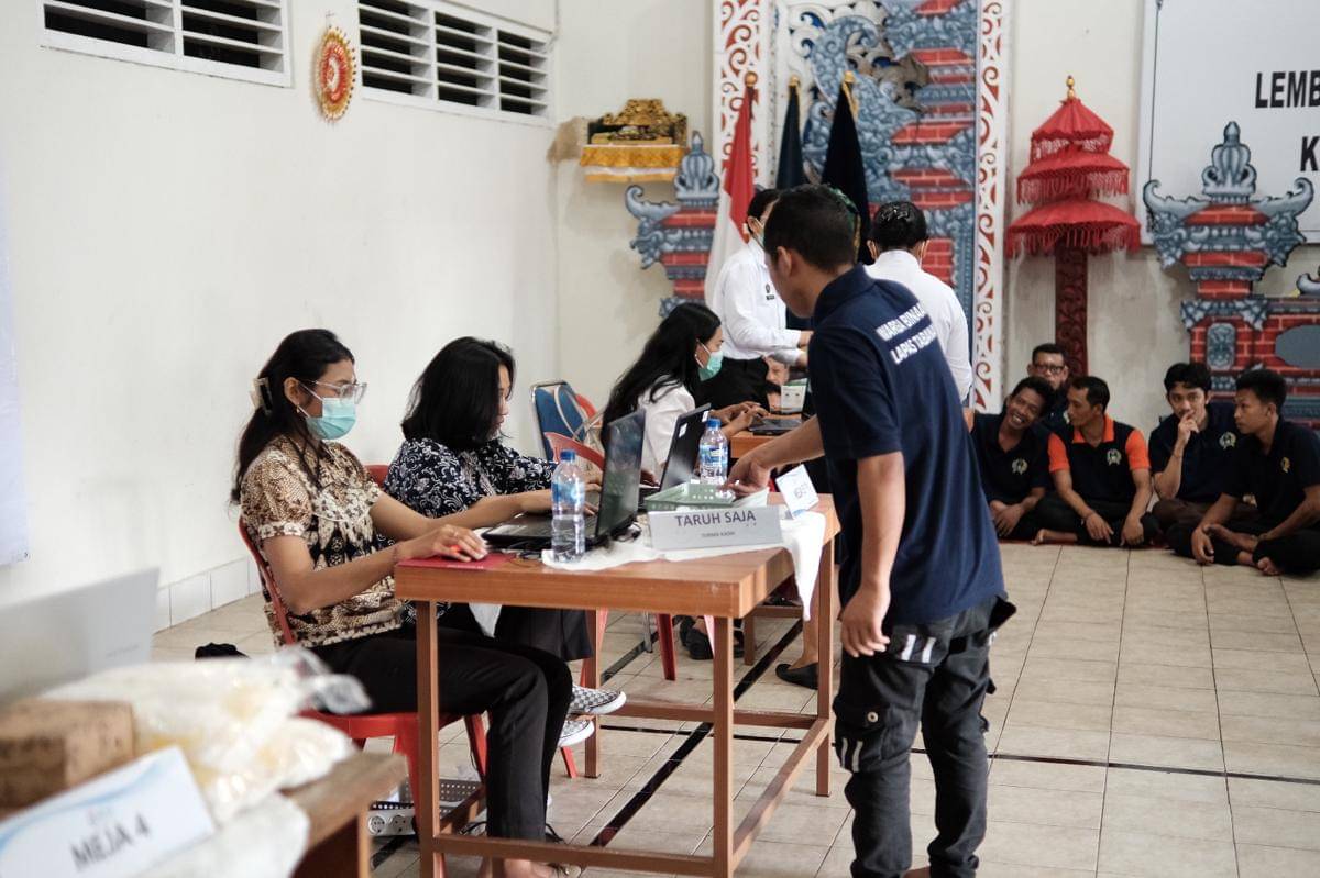 Warga Binaan Lapas Tabanan Jalani Skrining TBC