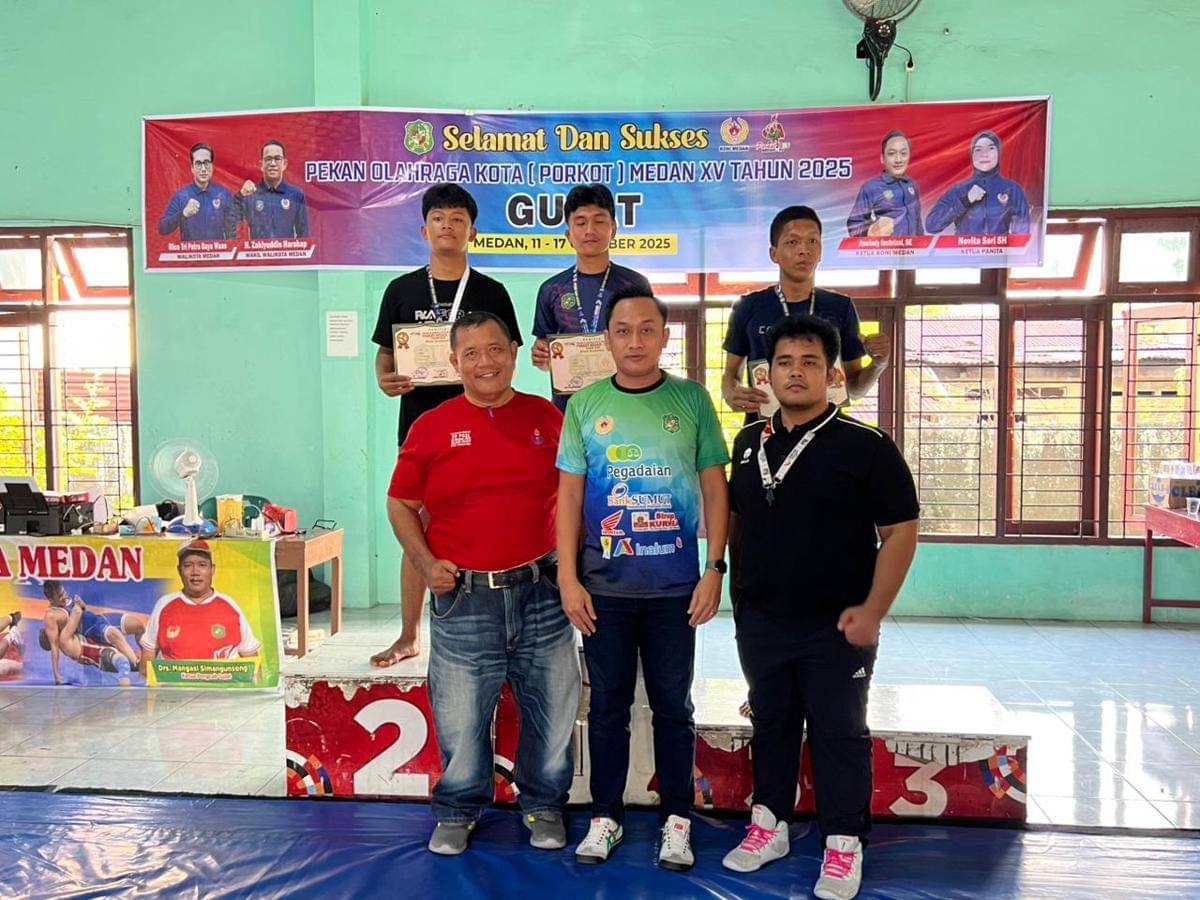 Atlet Medan Selayang raih emas Porkot Medan (dok.media Porkot) 
