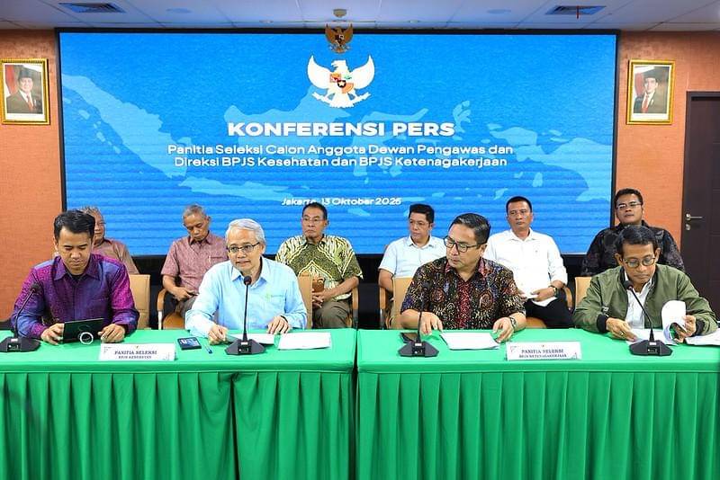 Pemerintah secara resmi membentuk Panitia Seleksi (Pansel) calon anggota Dewan Pengawas dan Direksi BPJS Kesehatan serta BPJS Ketenagakerjaan periode 2026–2031 pada Senin (13/10/2025). (Dok. Kemenkes).