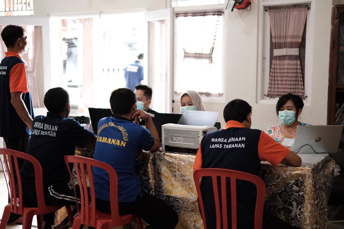 Warga Binaan Lapas Tabanan Jalani Skrining TBC