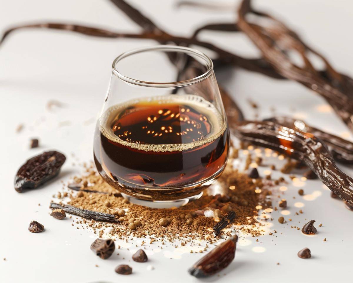 ilustrasi ekstrak vanilla