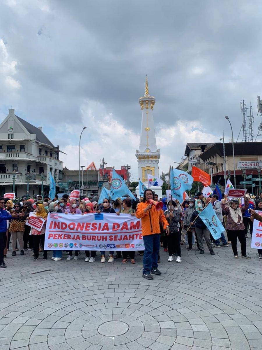 Buruh di DIY Tuntut UMK 2026 Rp3,6 juta–Rp4,4 juta