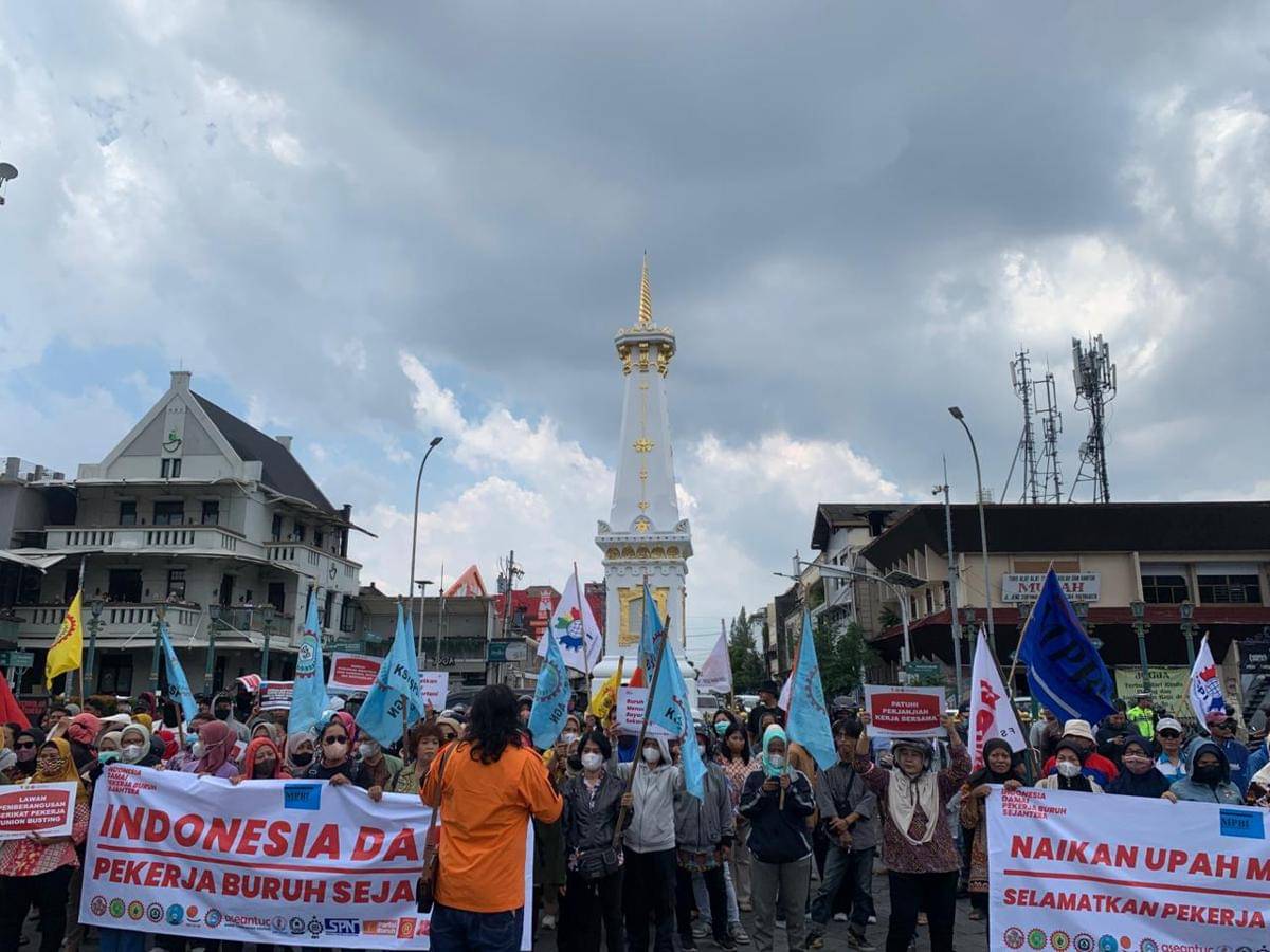 Buruh di DIY Tuntut UMK 2026 Rp3,6 juta–Rp4,4 juta