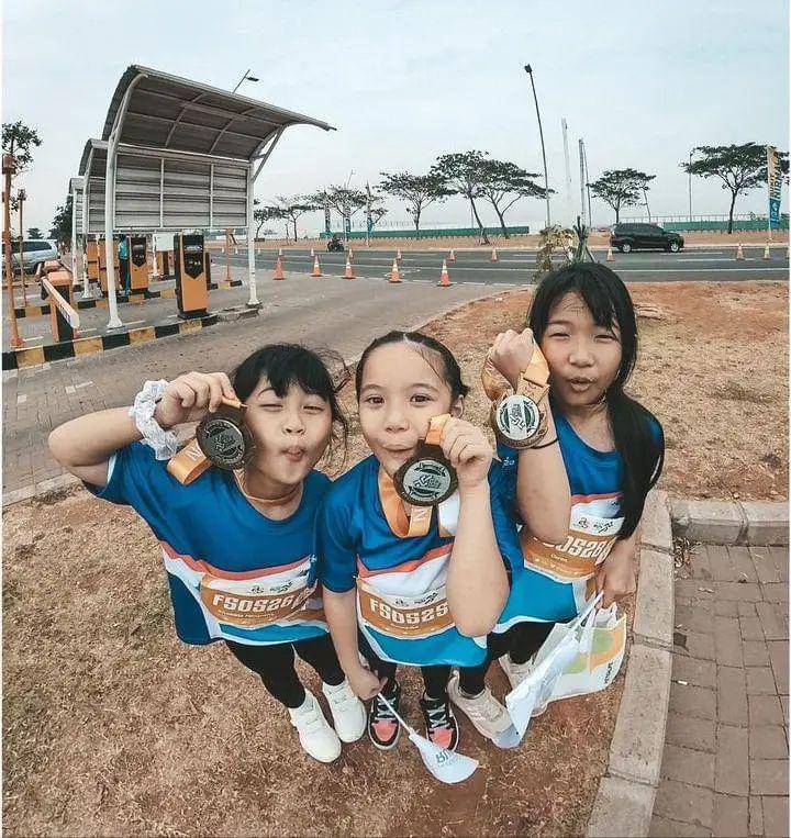 Gempi ikut marathon
