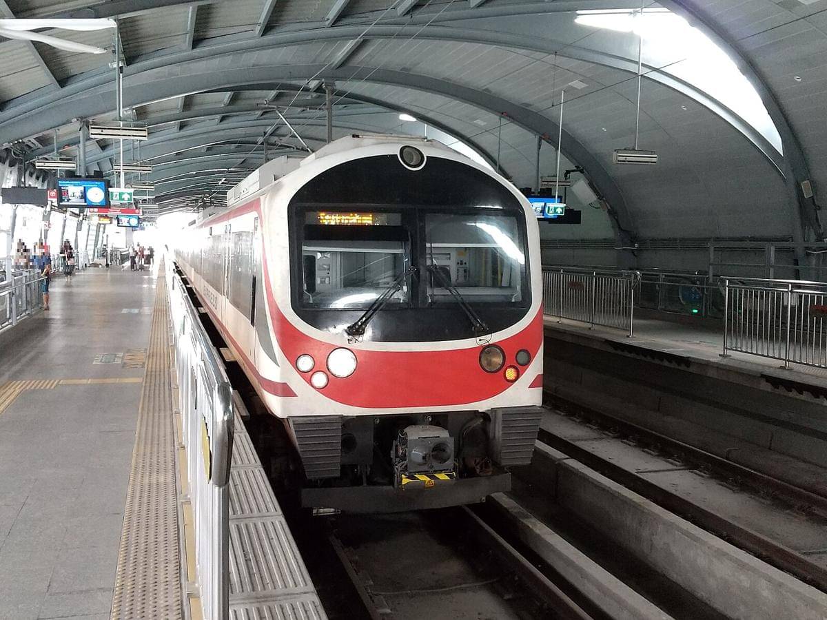 potret Airport Rail Link di Stasiun Phaya Thai