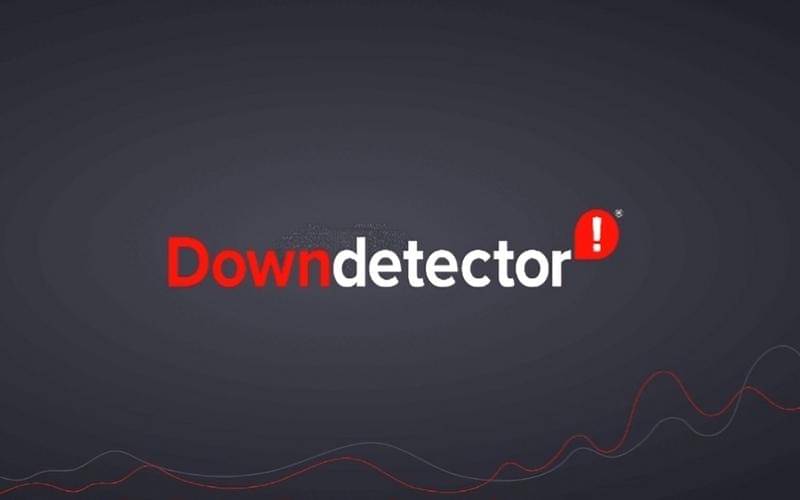 tampilan platform Downdetector