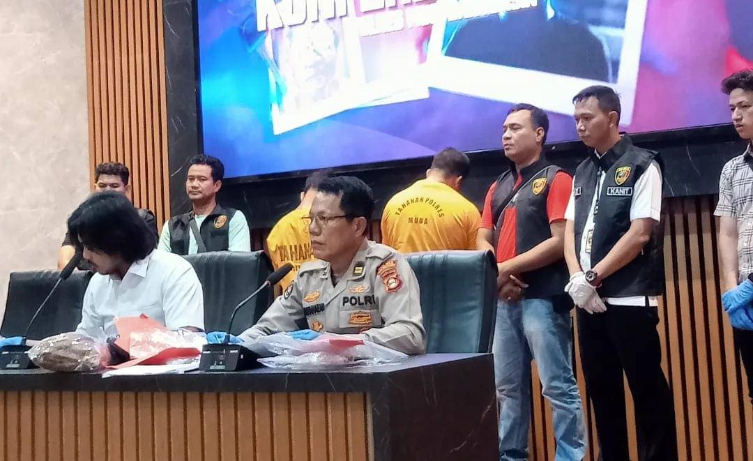 Polisi mengungkap kasus pembunuhan berencana yang menewaskan warga Sekayu. (Dok. Polres Muba)