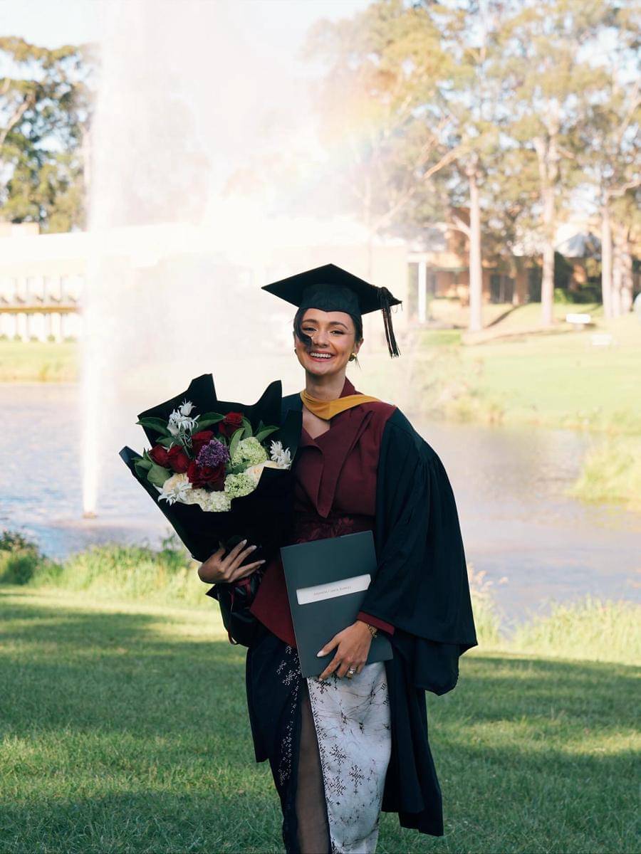 Amanda Rawles wisuda di Australia (instagram.com/amandarawles)