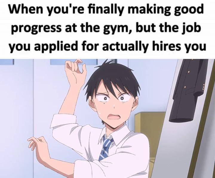 meme anime tentang gym