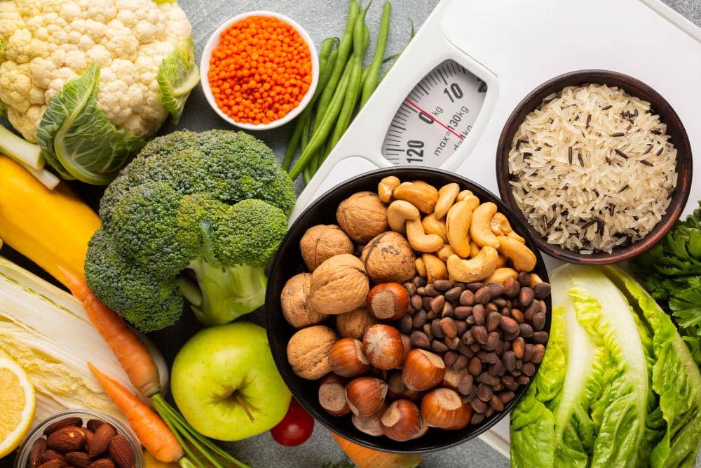 ilustrasi makanan sehat