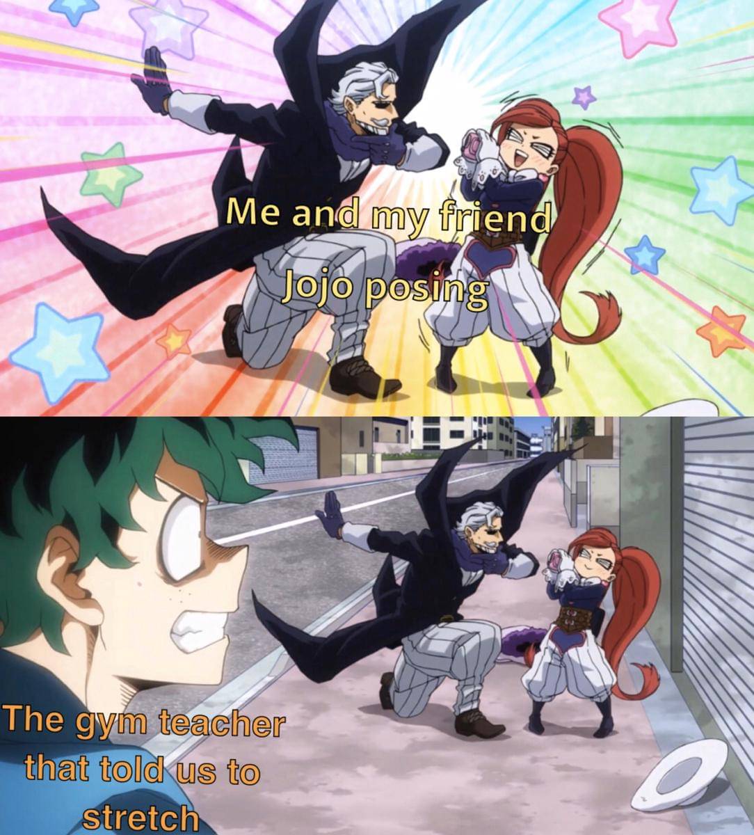 meme anime tentang gym