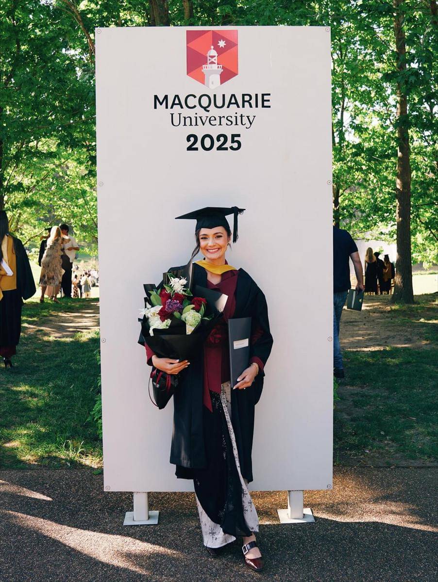 Amanda Rawles wisuda di Australia (instagram.com/amandarawles)
