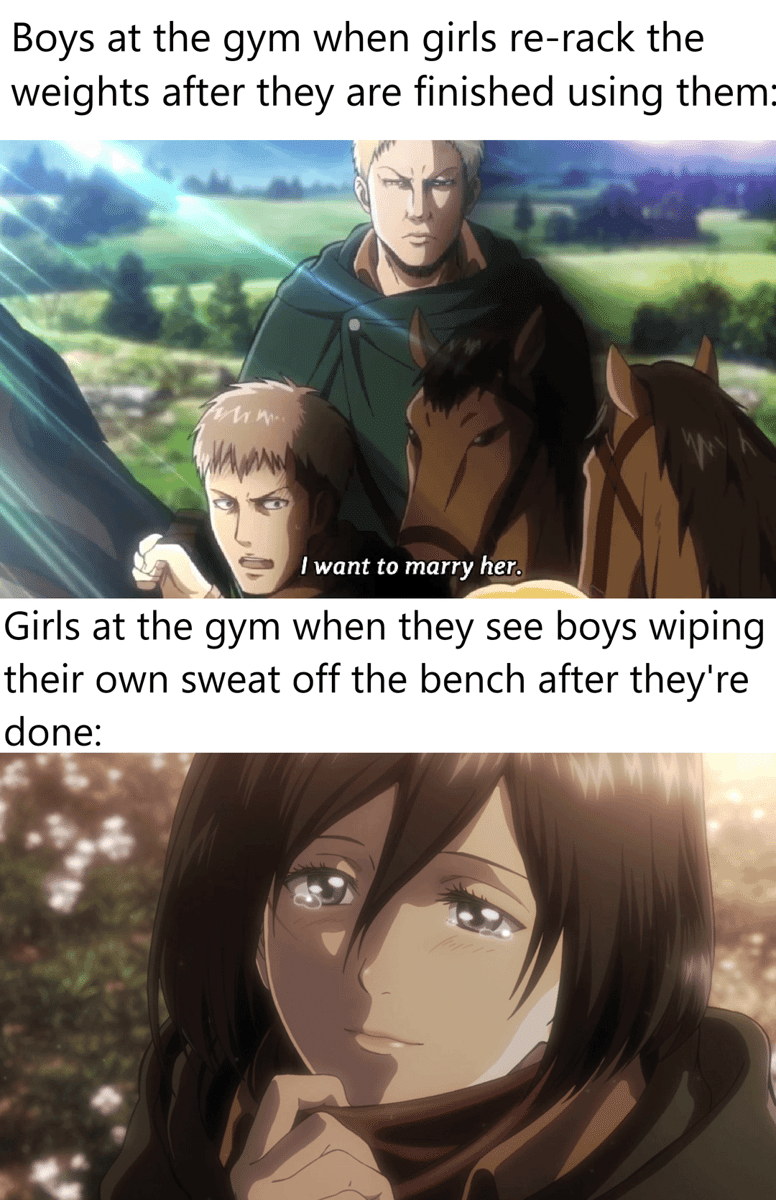 meme anime tentang gym