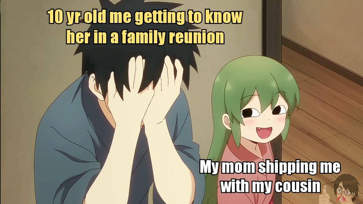 meme anime tentang sepupu