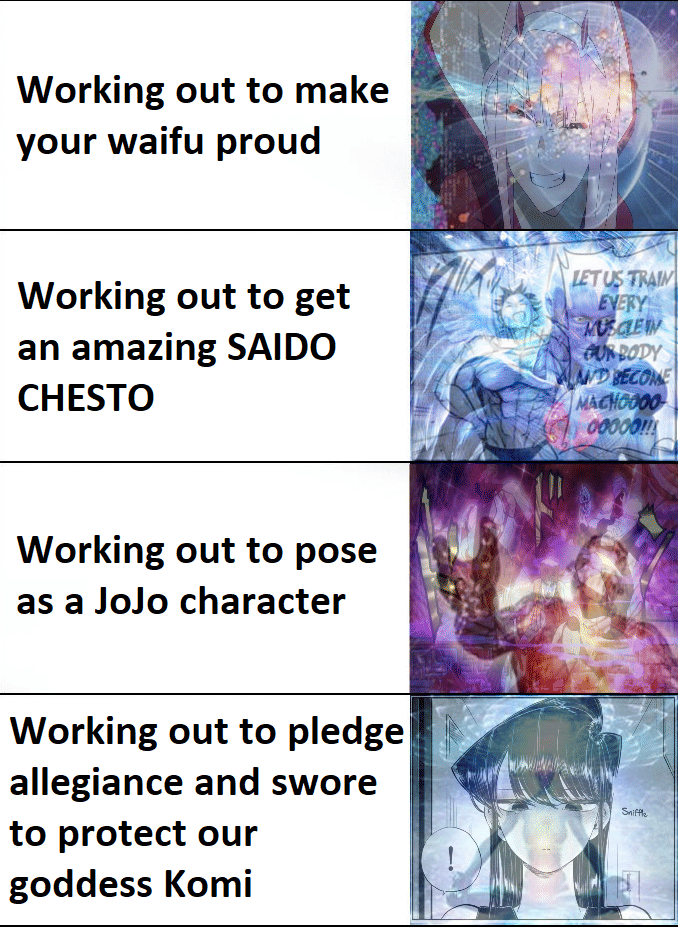 meme anime tentang gym