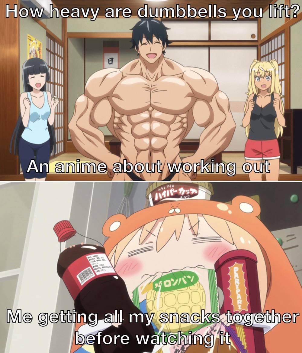 meme anime tentang gym