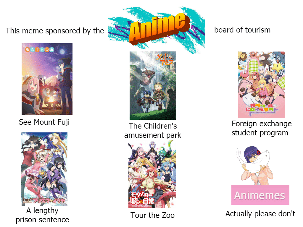 meme anime tentang kebun binatang
