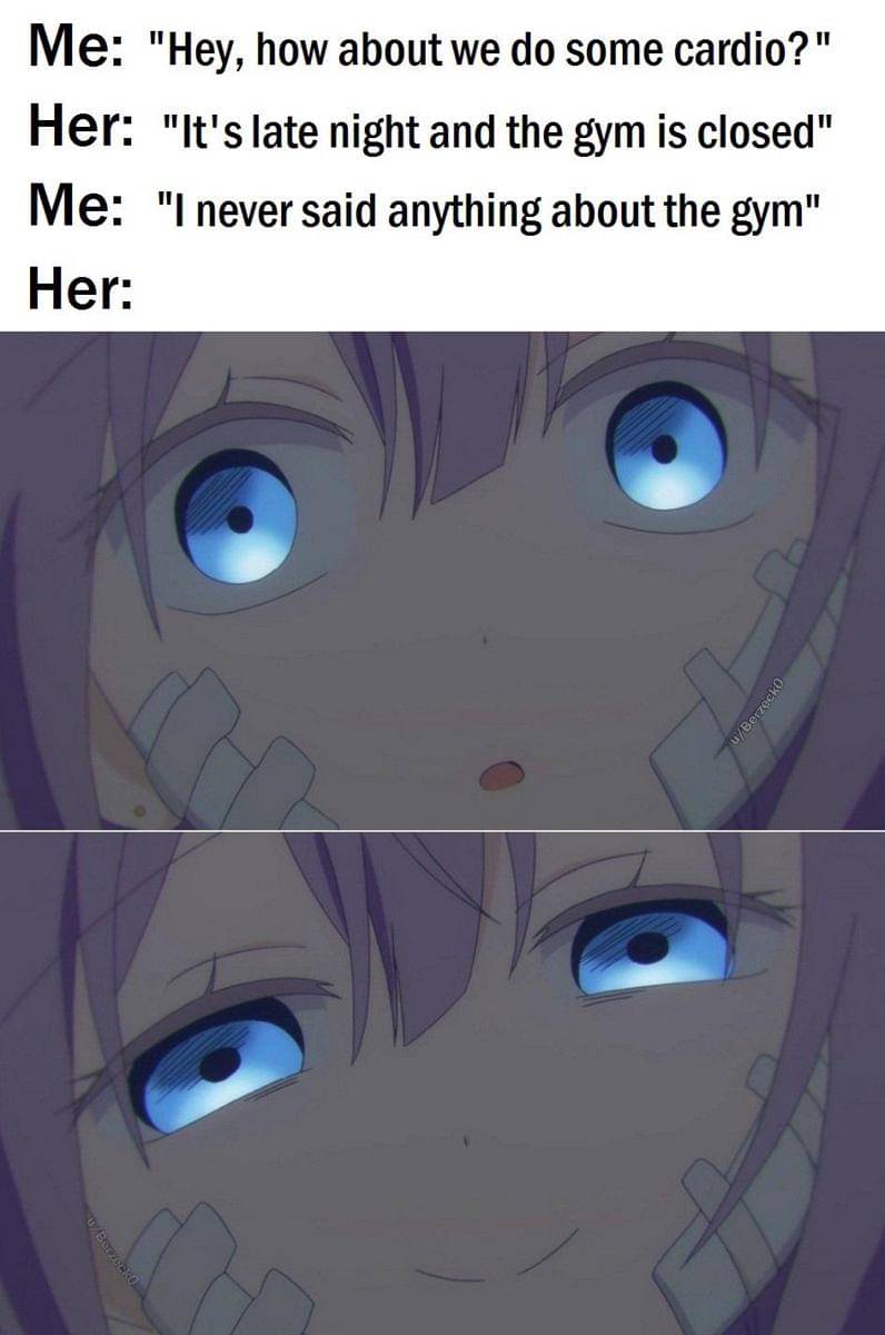 meme anime tentang gym