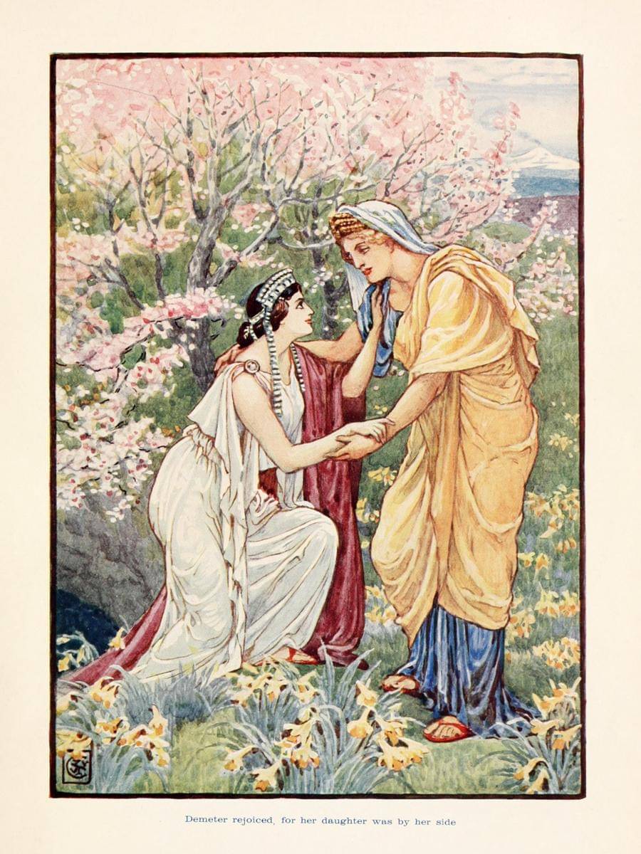 potret Demeter dan Persefone