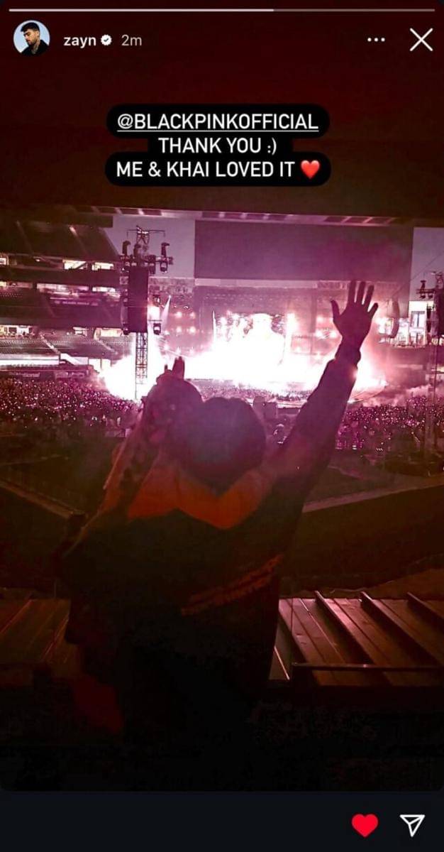 potret Zayn dan putrinya, Khai nonton konser BLACKPINK di New York