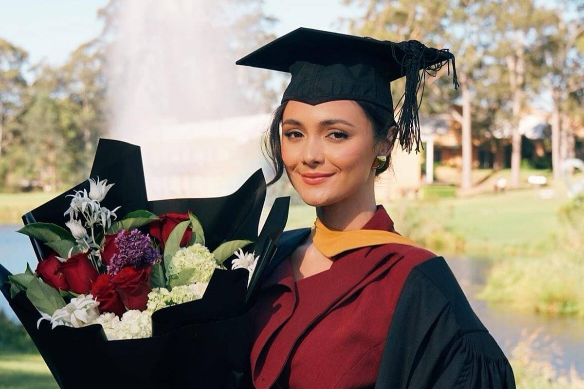 Amanda Rawles wisuda di Australia (instagram.com/amandarawles)