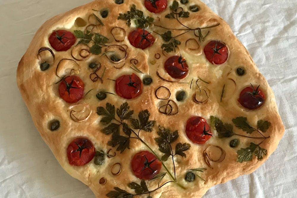 ilustrasi focaccia gluten free