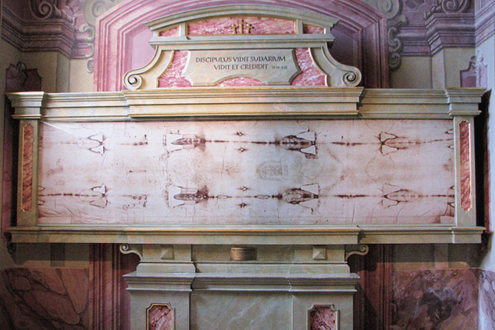 potret Shroud of Turin, Turin, Italia