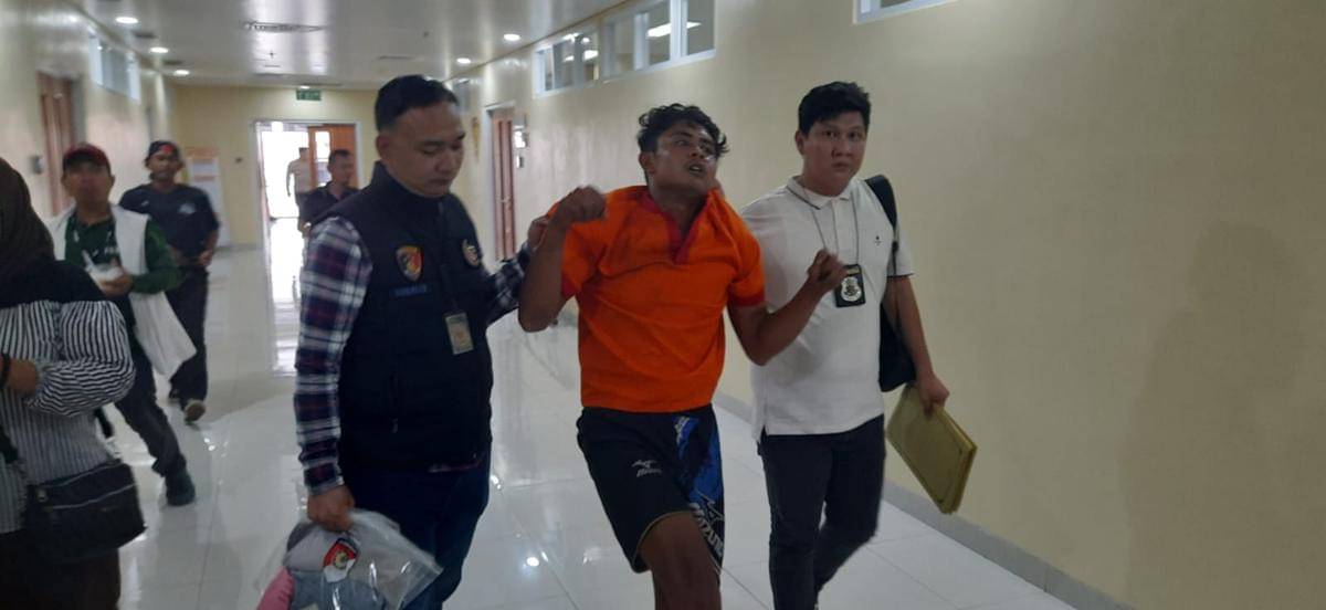 Potret Pelaku Pembunuhan Ibu Hamil di Palembang Ditangkap Dramatis (Dok. Aji untuk IDN Times)
