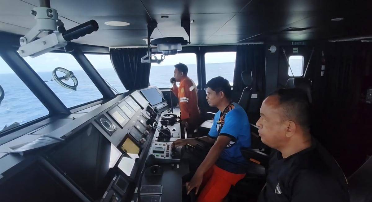 Tim SAR mencari kapal ambulans yang hilang di perairan Pangkep, Sulawesi Selatan. (Dok. Istimewa) 