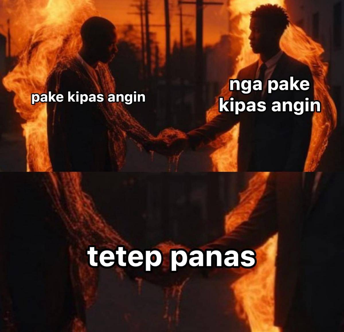 meme cuaca panas