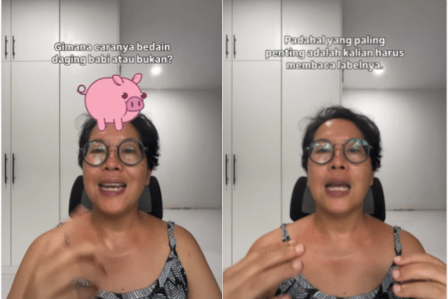 Penjelasan Trinity tentang cara mengenali daging babi 