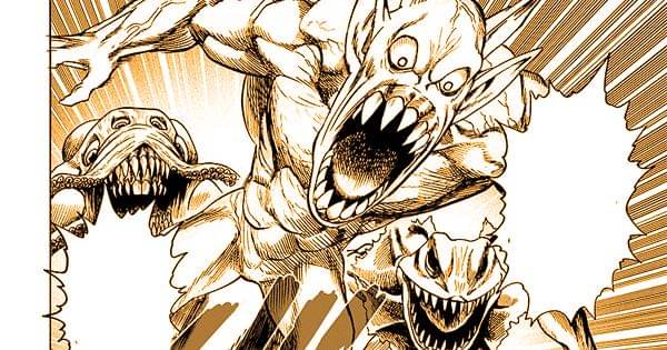 Para monster menyerang pasukan Narinki - One Punch Man