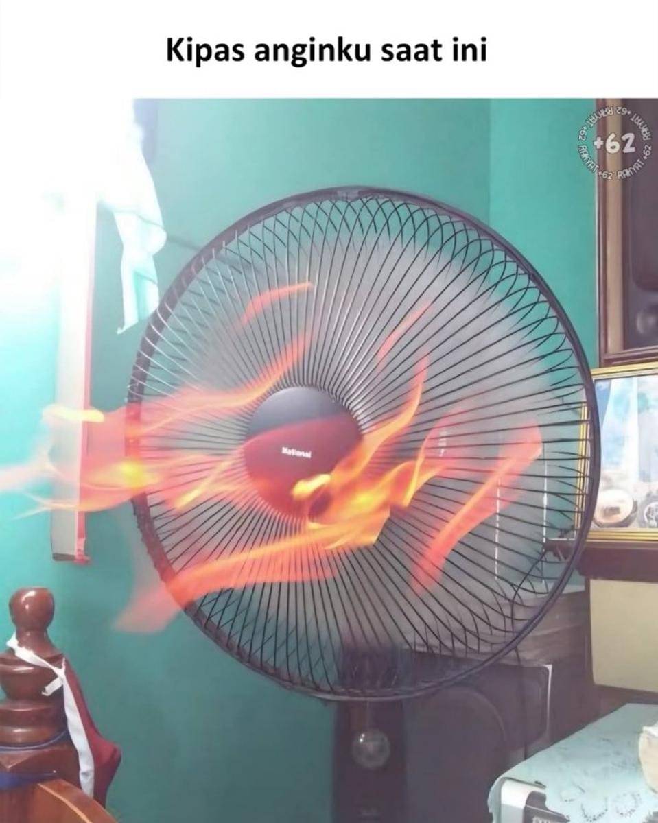 meme cuaca panas