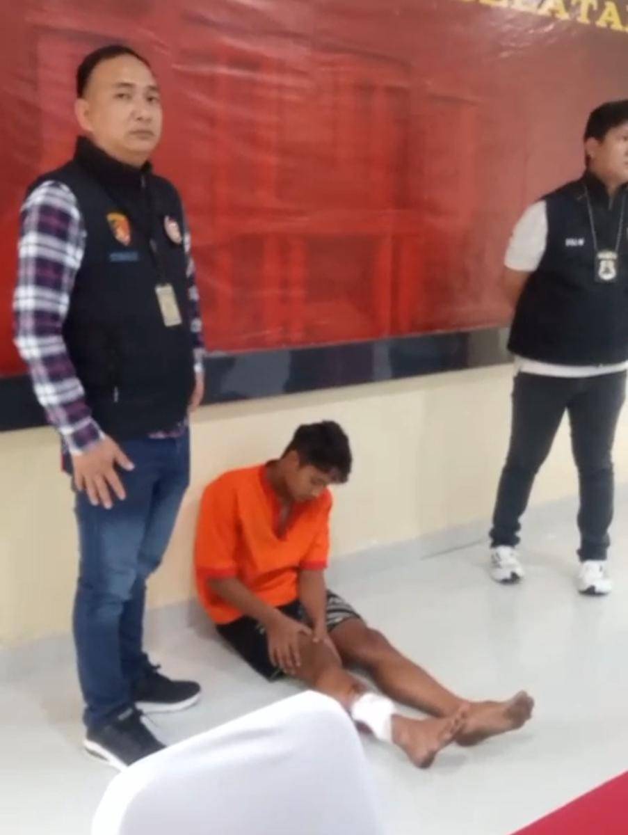 Potret Pelaku Pembunuhan Ibu Hamil di Palembang Ditangkap Dramatis (Dok. Aji untuk DN Times)
