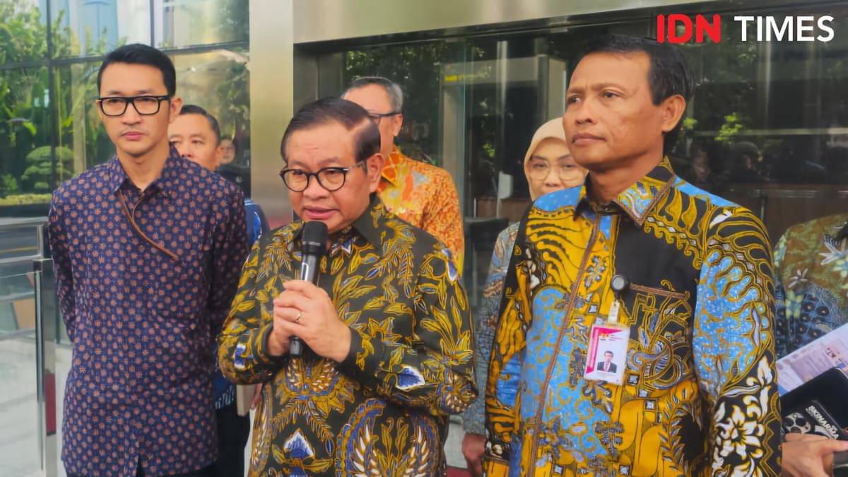 Gubernur DKI Jakarta Pramono Anung di KPK (IDN Times/Aryodamar)