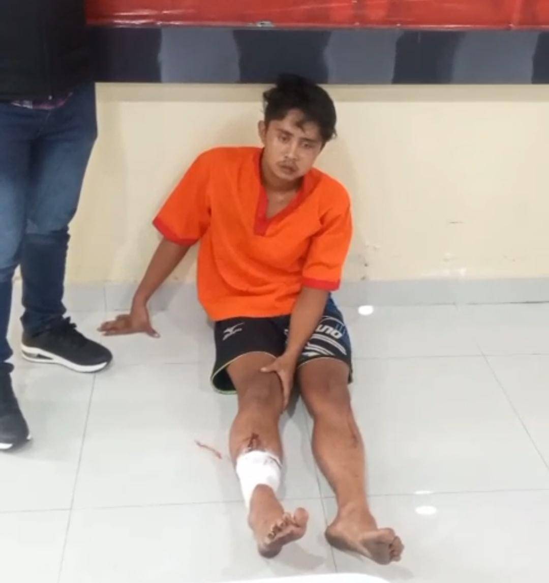 Potret Pelaku Pembunuhan Ibu Hamil di Palembang Ditangkap Dramatis (Dok. Aji untuk IDN Times)