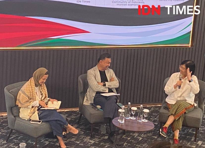 potret Wanda Hamidah di kantor IDN, Kamis (16/10/2025) (dok. IDN Times/Rani Asnurida)