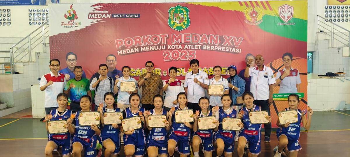 Tim basket putri Medan Kota (dok.media porkot medan)